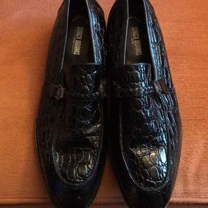 Men Stacy Adams leather memory foam dress shoes